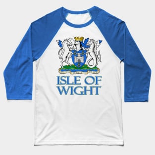 Isle of Wight, England - Coat of Arms Design Baseball T-Shirt